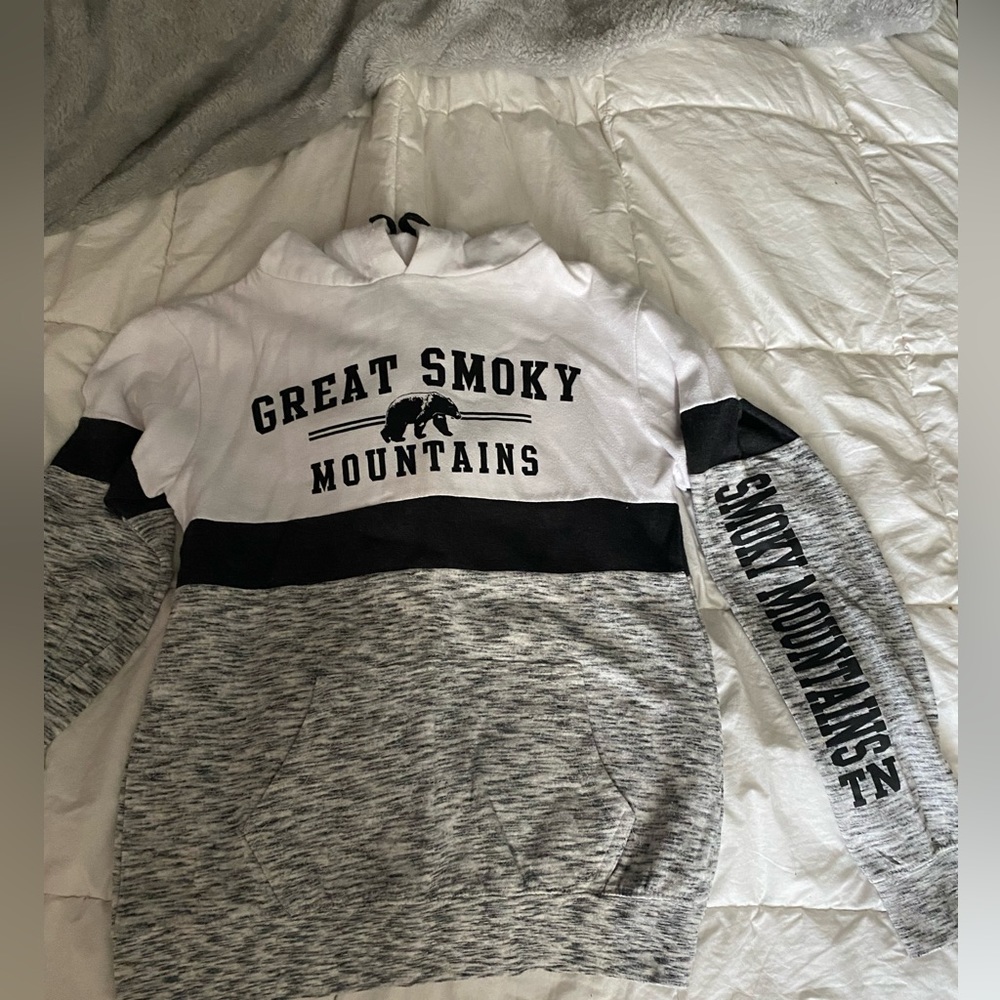 grey smokey mountains hoodie